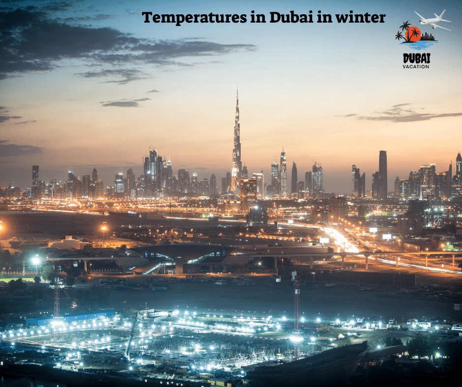 Temperatures in Dubai in winter
